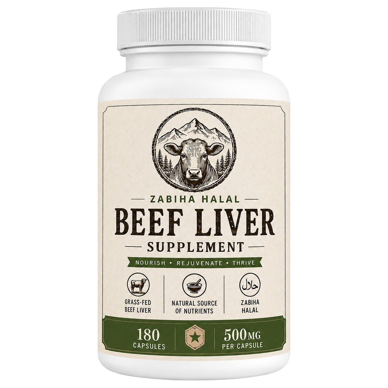 Halal Beef Liver Supplement